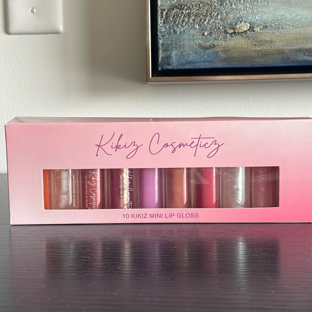 Kikiz Cosmeticz Mini Lip Gloss Set (10) - Brand New